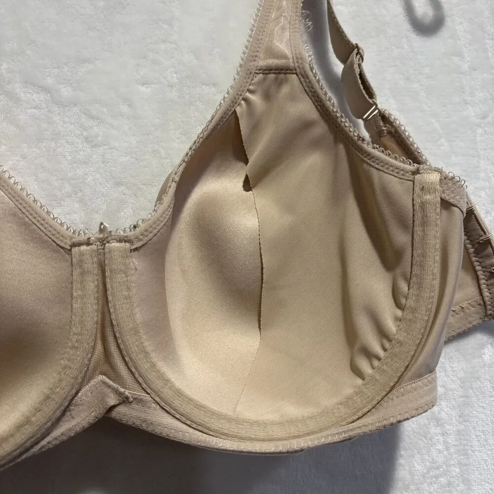 Wacoal Basic Beauty Spacer Underwire T-Shirt Bra 32DDD Nude Full Coverage 853192